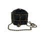 Bolsa Chanel Chain Drawstring Bucket Bag Preta