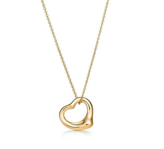 Pingente Tiffany Coração Dourado