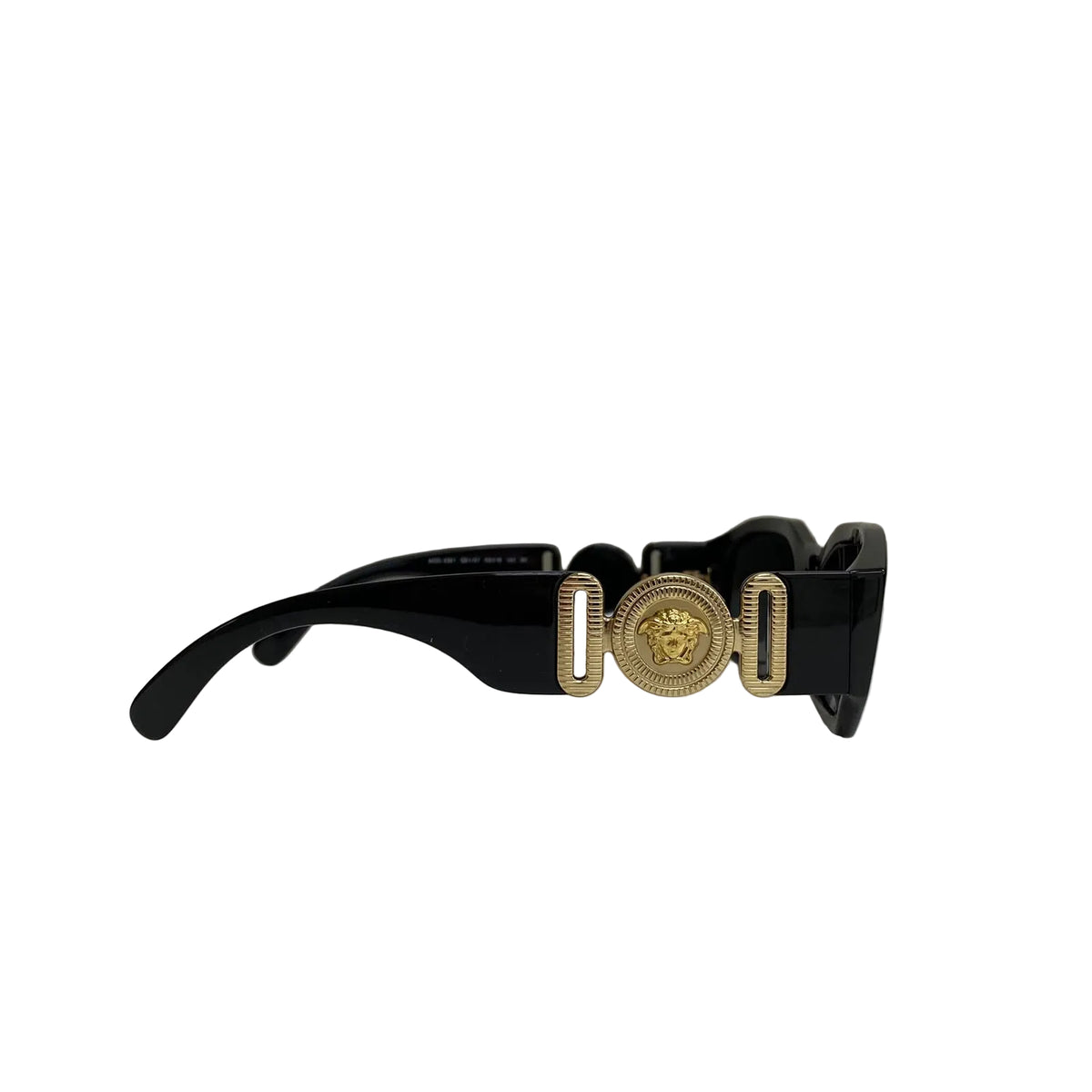 Óculos Versace Preto Detalhe Logo Dourado