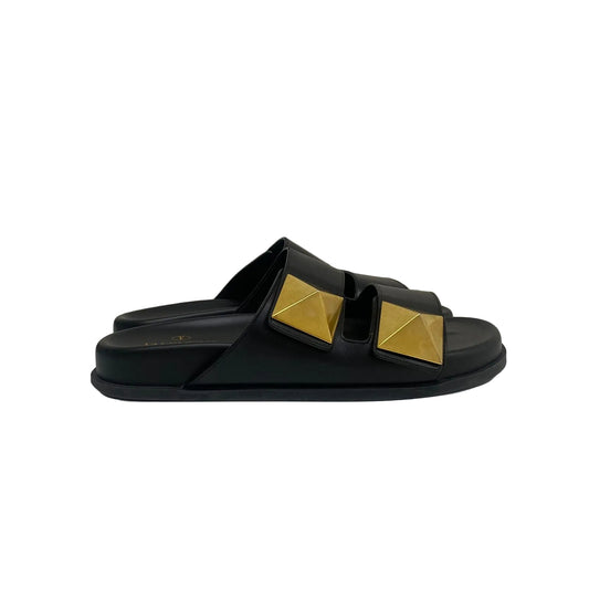 Rasteira Valentino Preta Com Spikes Tam 38,5 Br