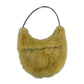 Bolsa Coperni Faux Fur Ring Swipe Bag Amarela