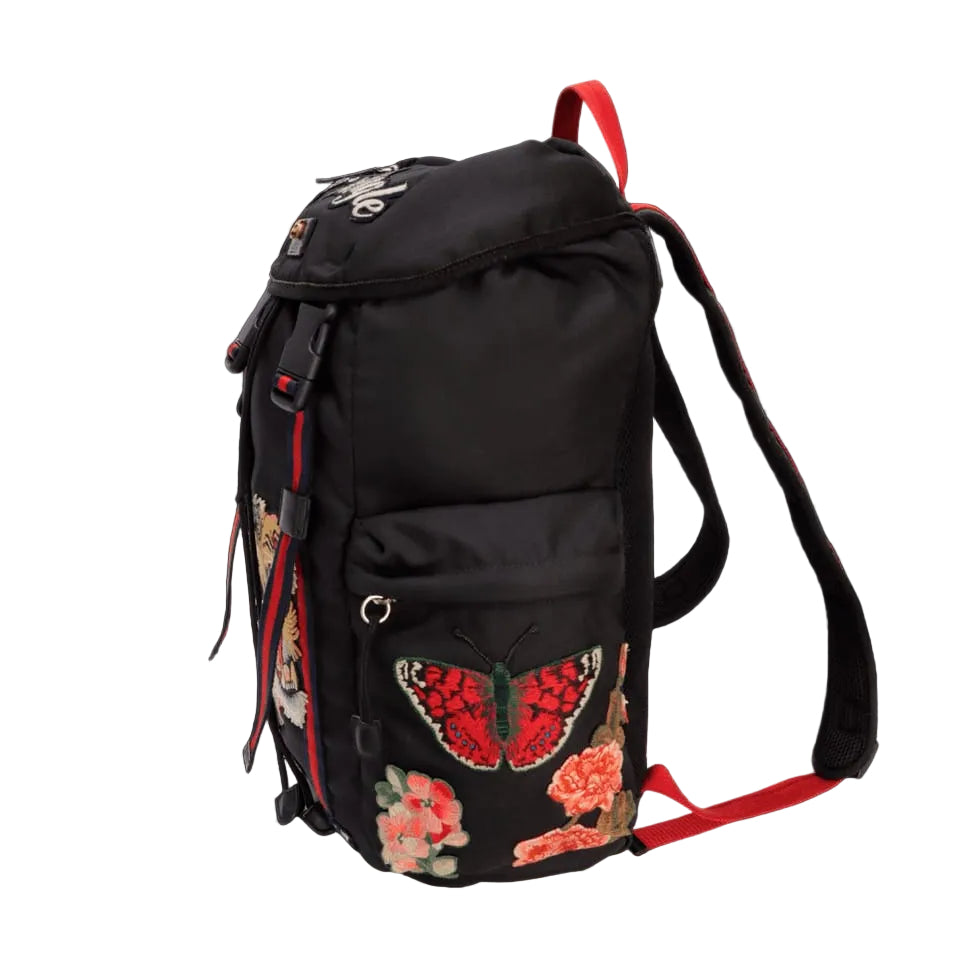 Mochila Gucci L aveugle Par Amour Tachpack Preta Grande