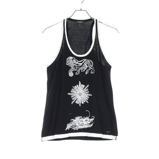 Blusa Chanel Preta Tam 38 BR