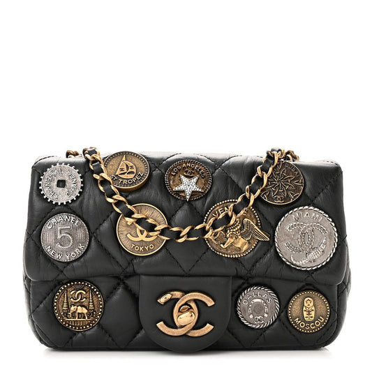Bolsa Chanel Coin Medallion Preta