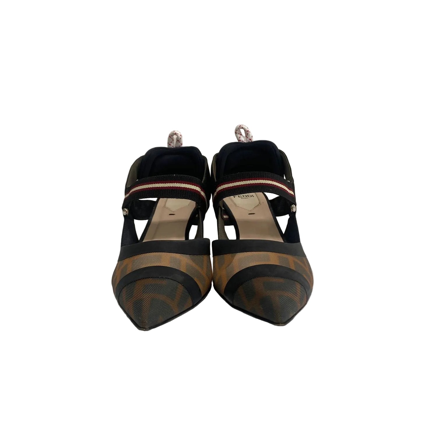 Sapato Slingback Fendi Preto Tam 34 Br