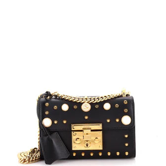 Bolsa Gucci Padlock Studded Preta