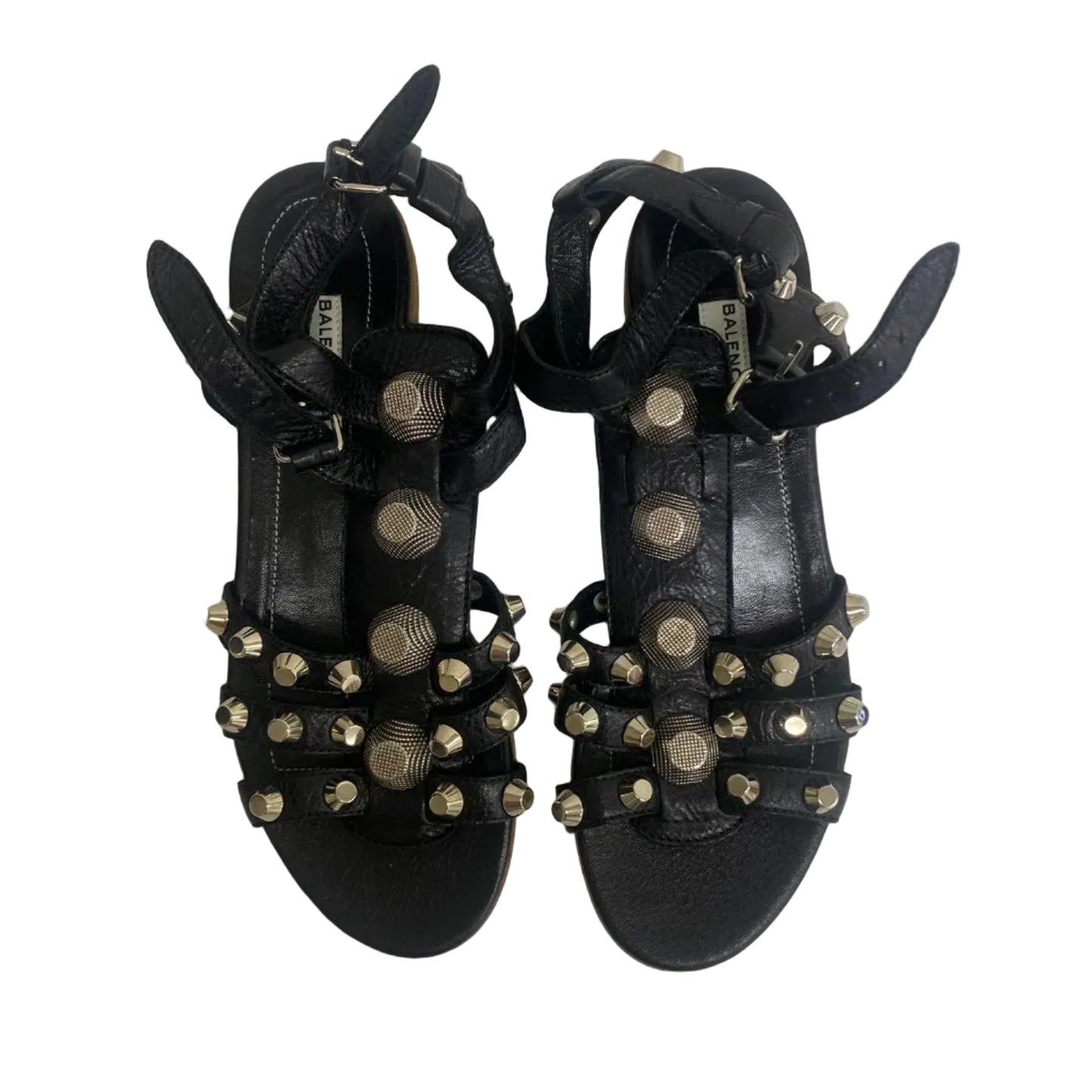 Rasteira Balenciaga Preta Com Ferragem Tam 34,5 Br
