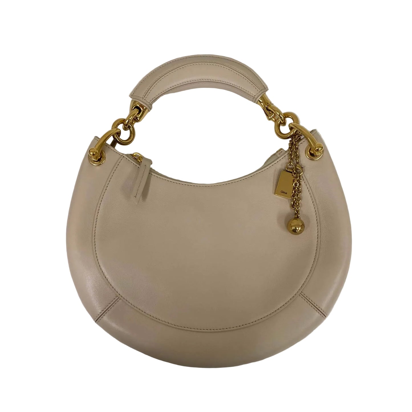Bolsa Chloé Small Banana Zipped Hobo Off White