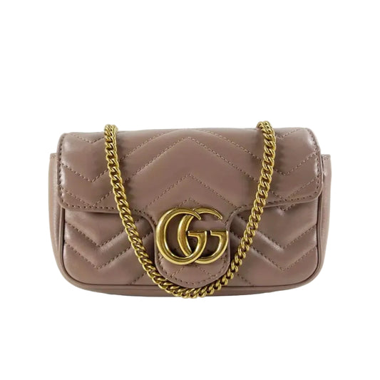 Bolsa Gucci Marmont Bege Mini
