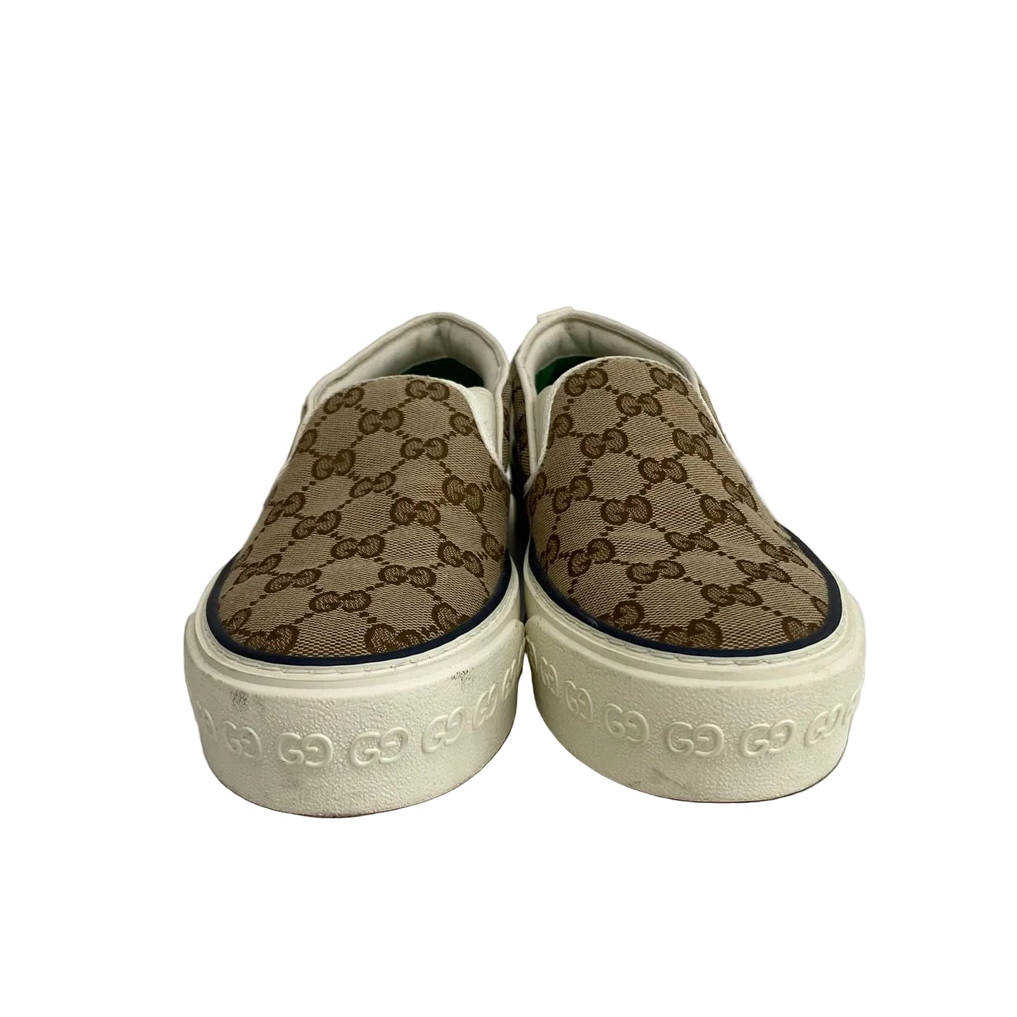 Tenis Gucci Monograma Bege Tam 35,5 Br