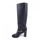 Bota Chanel Cano Longo Preto