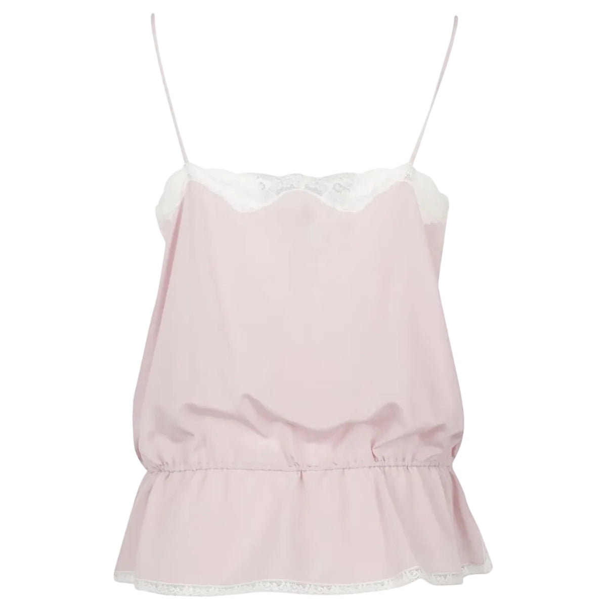 Blusa Chloé Rosa Com Renda Tam 36 BR