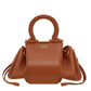 Bolsa Ferragamo Gancini Bucket Bag marrom