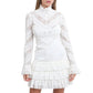 Vestido Zimmermann Curto de Renda Branco Tam 38 BR