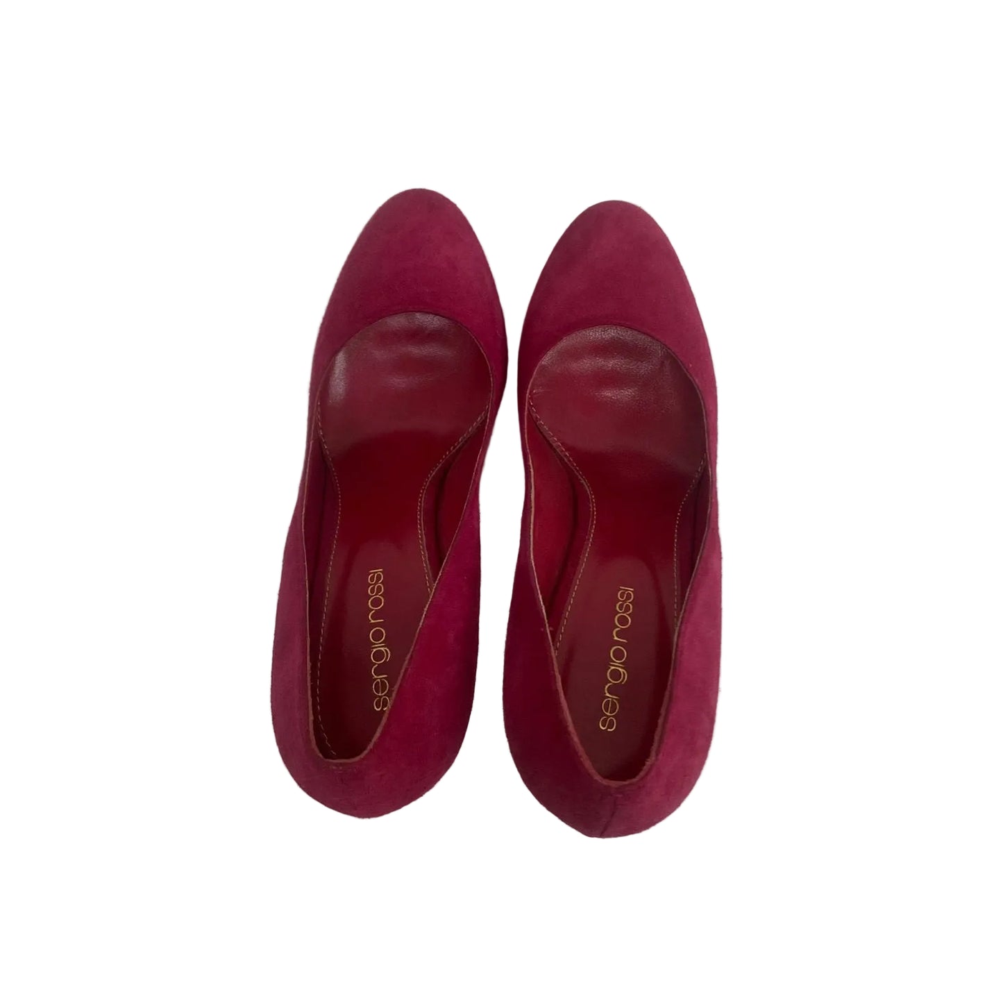 Sapato Sergio Rossi Camurça Rosa Tam 34,5 Br