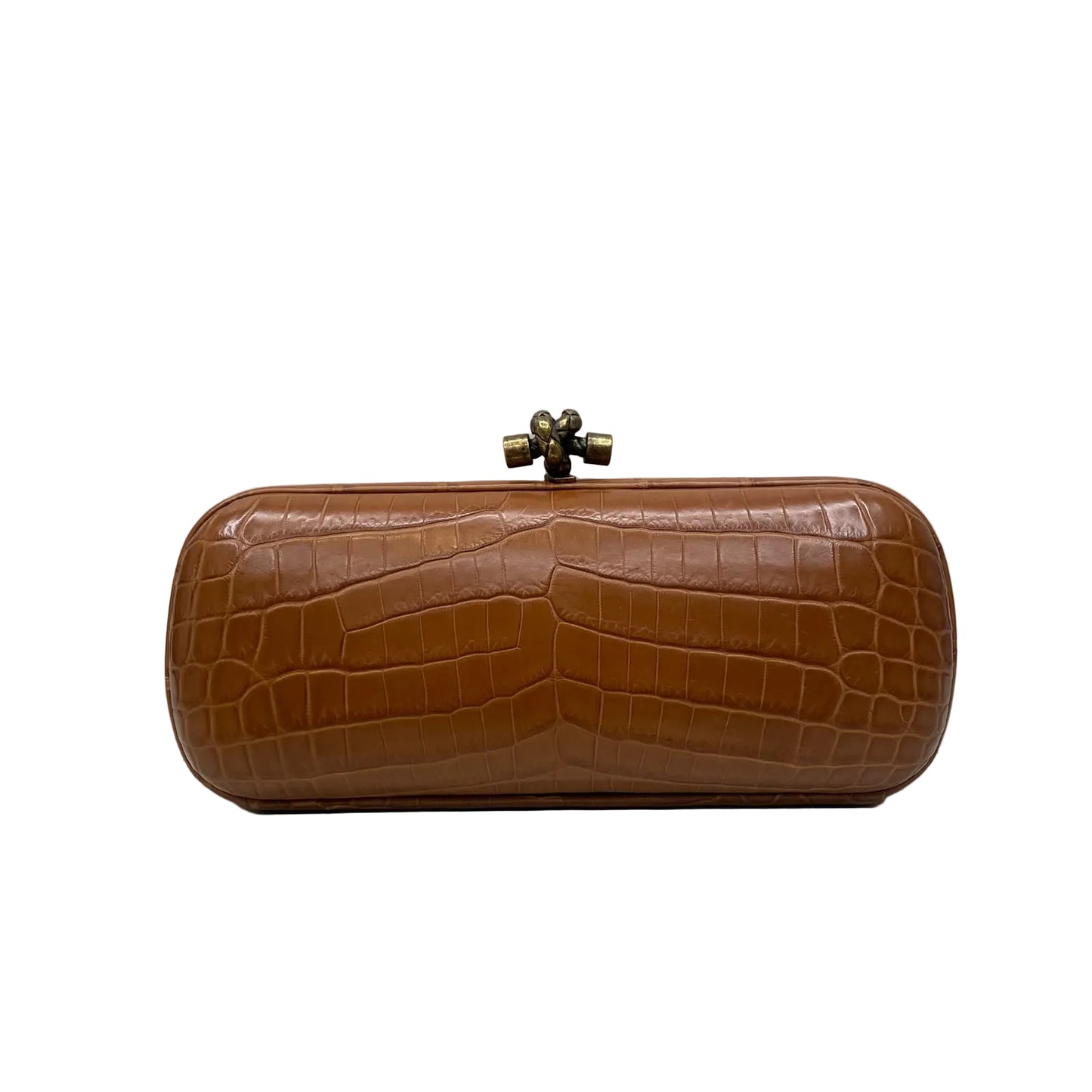 Clutch Bottega Veneta Croco Marrom