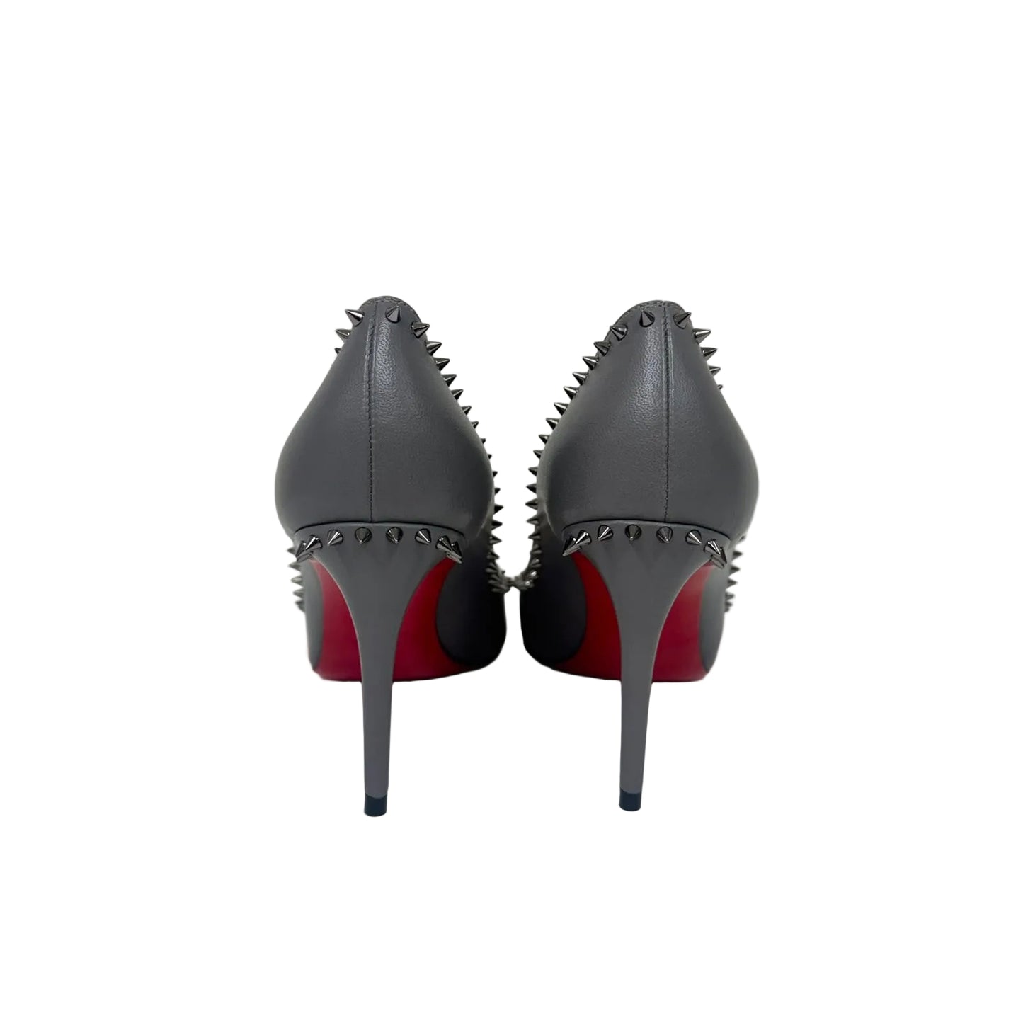 Scarpin Christian Louboutin Cinza Com Spikes Tam 36 Br