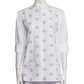 Camisa Chloé Branca Bordada Tam 38 Br