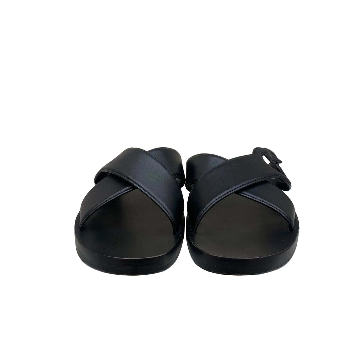 Rasteira Slide Tira Dupla Gucci Preta Tam 38 Br