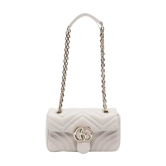 Bolsa Gucci GG Marmont Matelassê Off-white