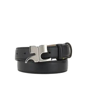 Cinto Cinto Courreges Preto e Prata
