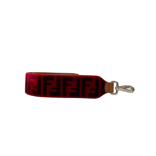 Alça Fendi Vermelha Veludo