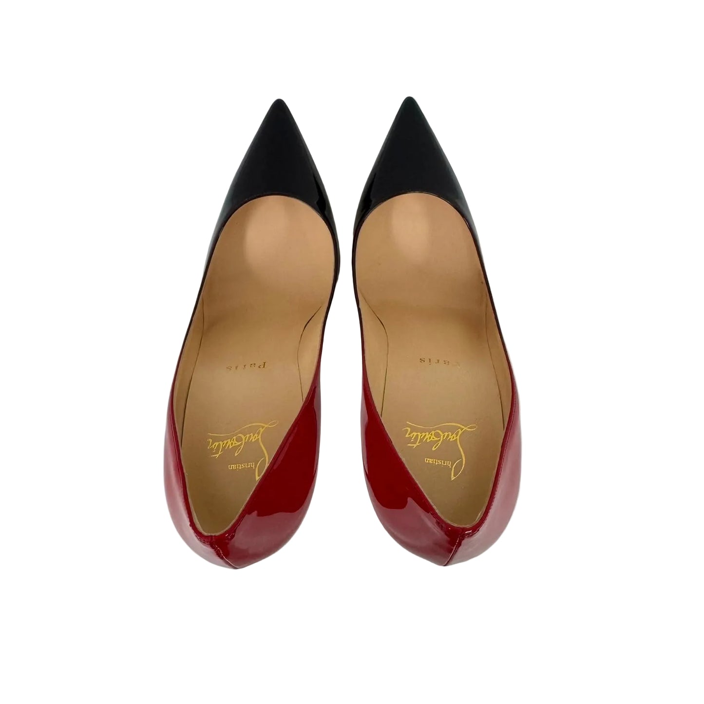 Scarpin Christian Louboutin Vermelho/Preto Tam 36,5 BR