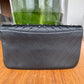 Clutch Chanel Lambskin Chevron Preta