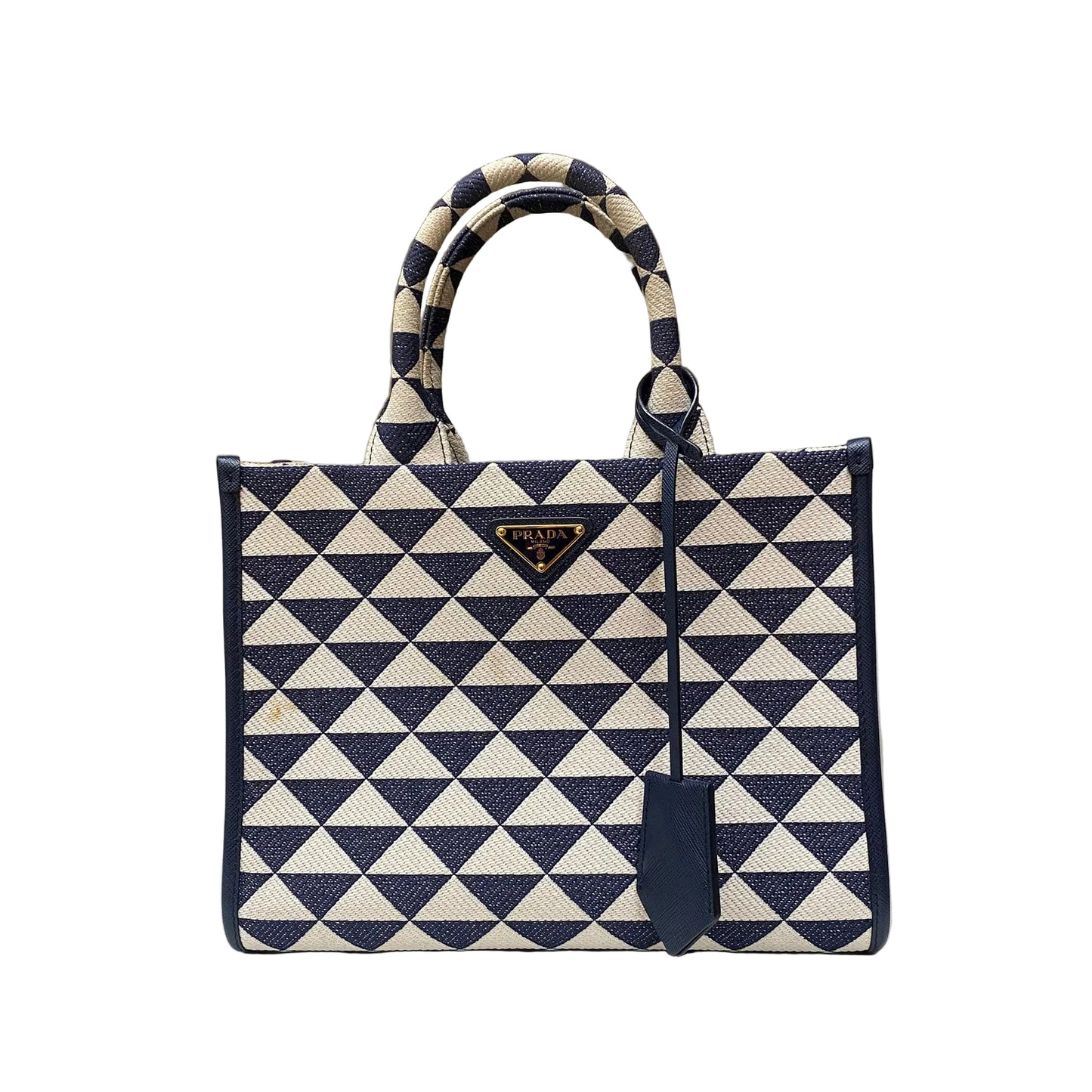 Bolsa Prada Symbole Tote Estampa Azul