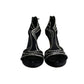 Sandalia Dior Preta Strass Tam 37 Br