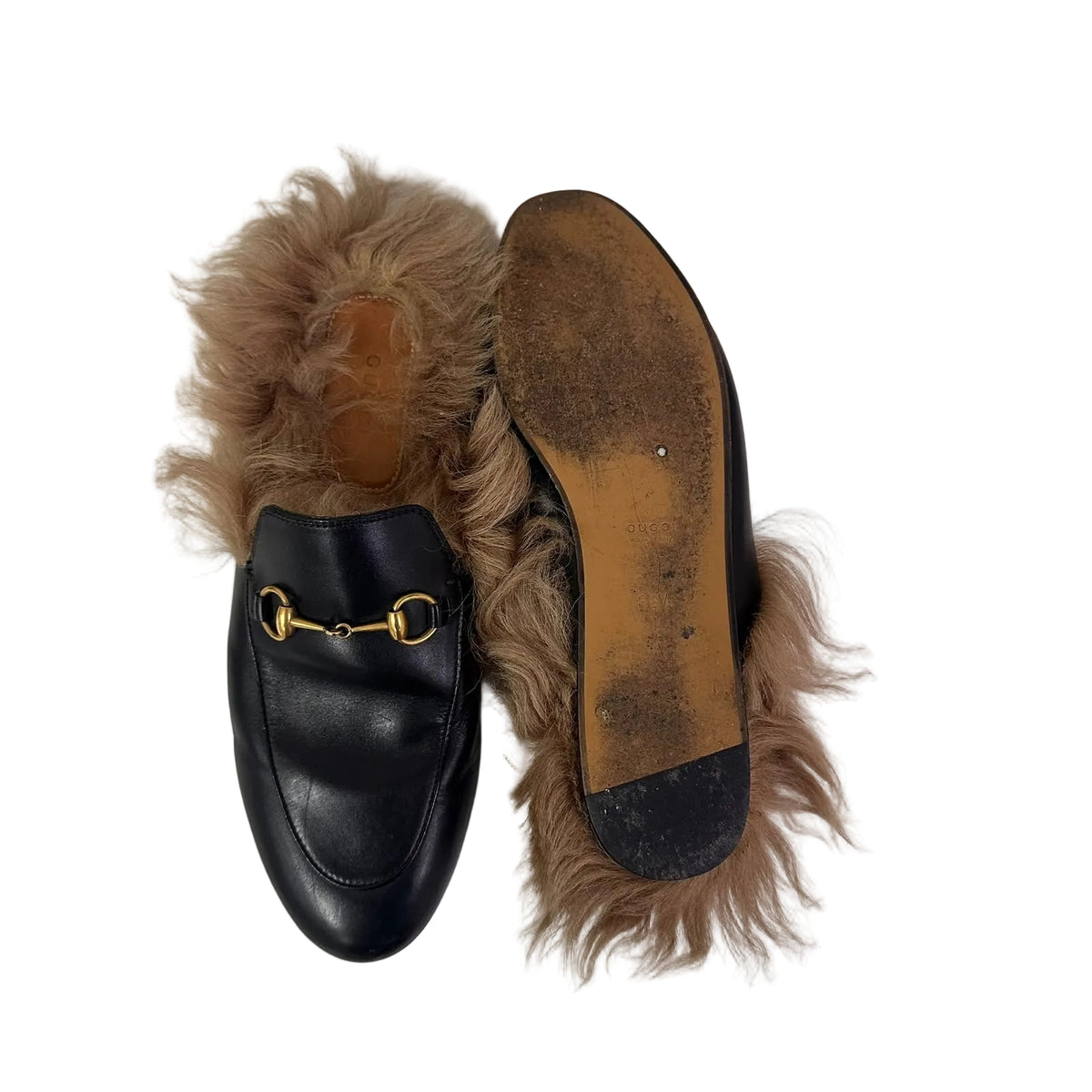 Mule Gucci Princetown Pelugem Preto Tam 36,5 BR