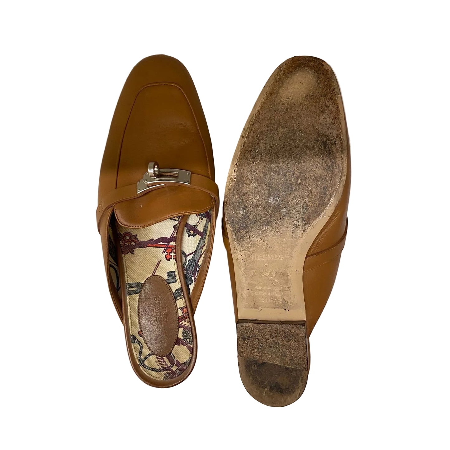 Mule Hermes Caramelo Tam 37,5 Br