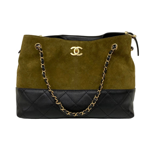Bolsa Chanel Small Coco Base Shopping Tote Verde