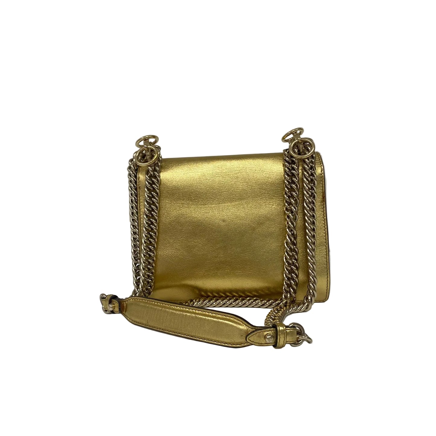 Bolsa Fendi Kan Dourada