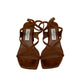 Sandália Jimmy Choo Caramelo Camurça Tam 36,5 BR