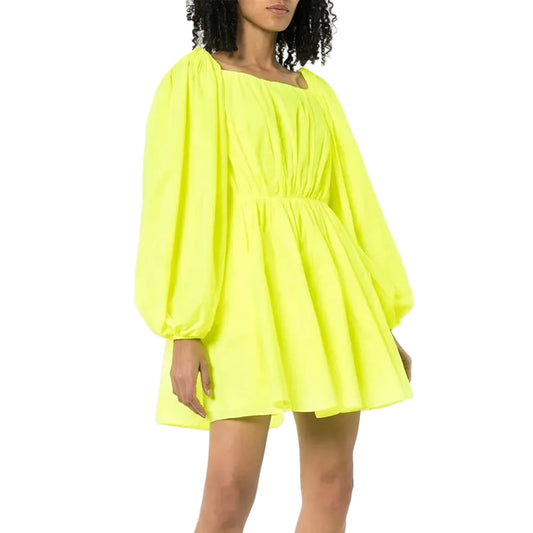 Vestido Valentino Garavani Amarelo Neon Tam 36 BR