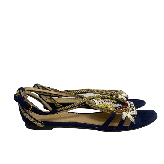 Rasteira Charlotte Olympia Azul Tam 33 Br