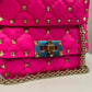 Bolsa Valentino Garavani Rockstud Spike Rosa