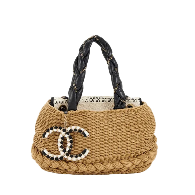 Bolsa Chanel Coco Country Tote Raffia