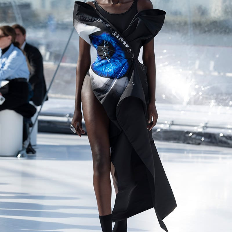 Vestido Alexander McQueen Preto Borboleta Tam 36 Br