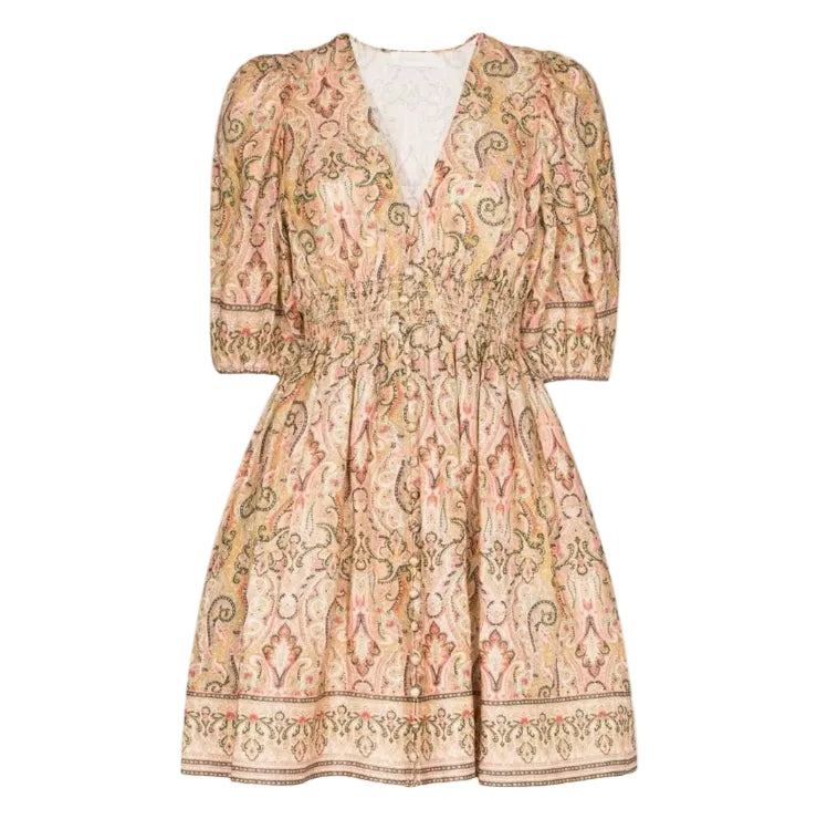 Vestido Zimmermann Estampado Tam 34 Br