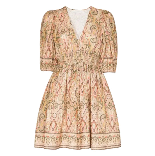 Vestido Zimmermann Estampado Tam 34 Br