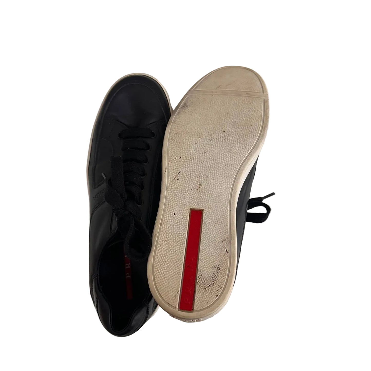Tenis Prada Preto Sola Branca Tam 36 Br