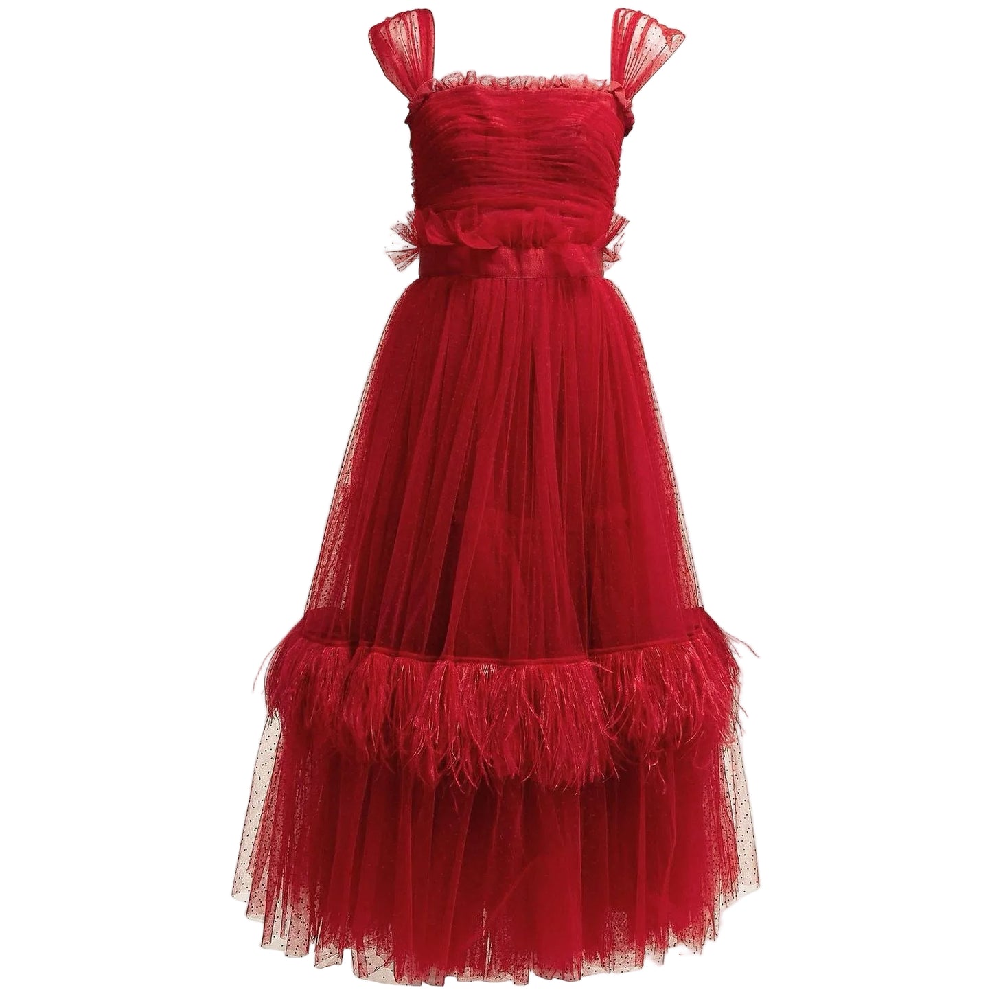 Vestido Dolce&Gabbana Tule Vermelho Tam 36/38 BR