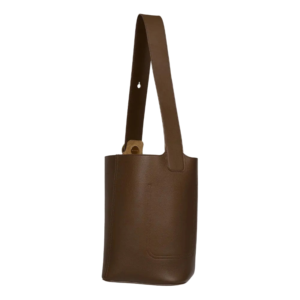 Bolsa Loewe Bucket Marrom Escuro