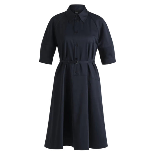 Vestido Boss Azul Marinho Tam 38 Br