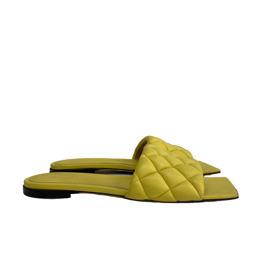 Rasteira The Padded Flat Slide Bottega Veneta Amarelo Tam 36 BR