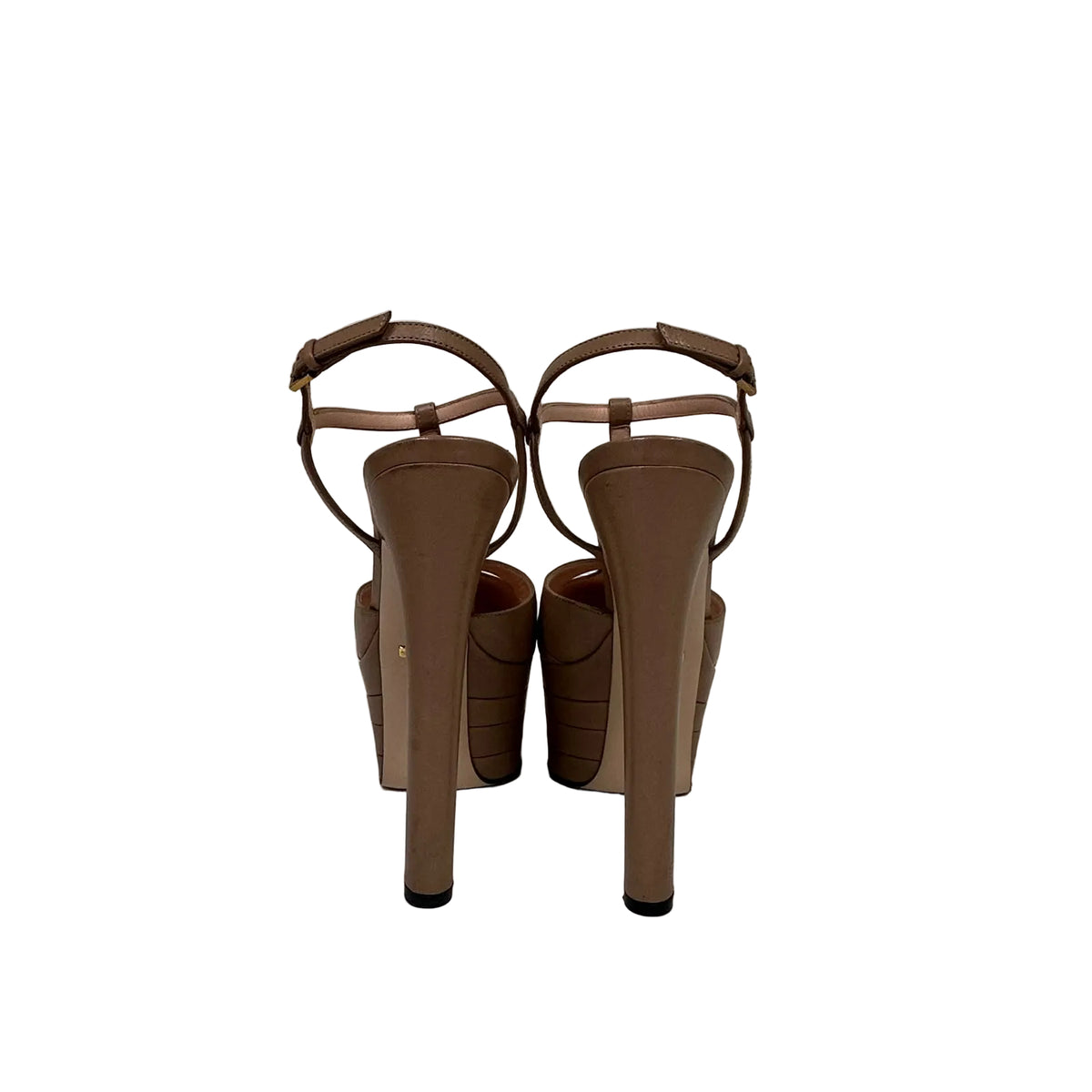 Sapato Gucci Angel T-Strap Nude Tam 34,5 BR