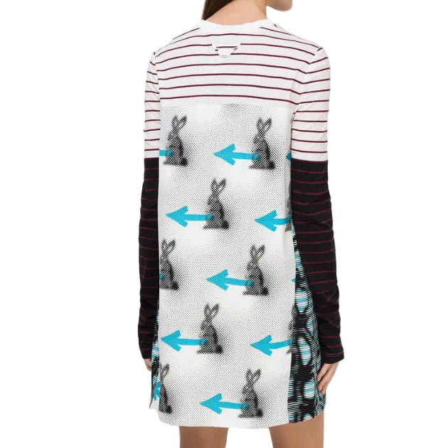 Vestido Prada Estampa Setas Tam 34 Br