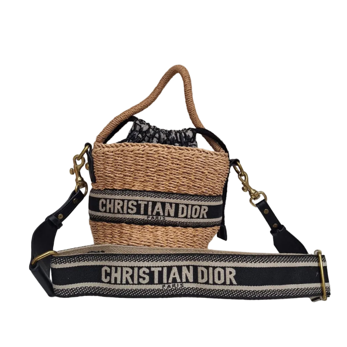 Bolsa Dior OBLIQUE LADY DIOR WICKER BUCKET